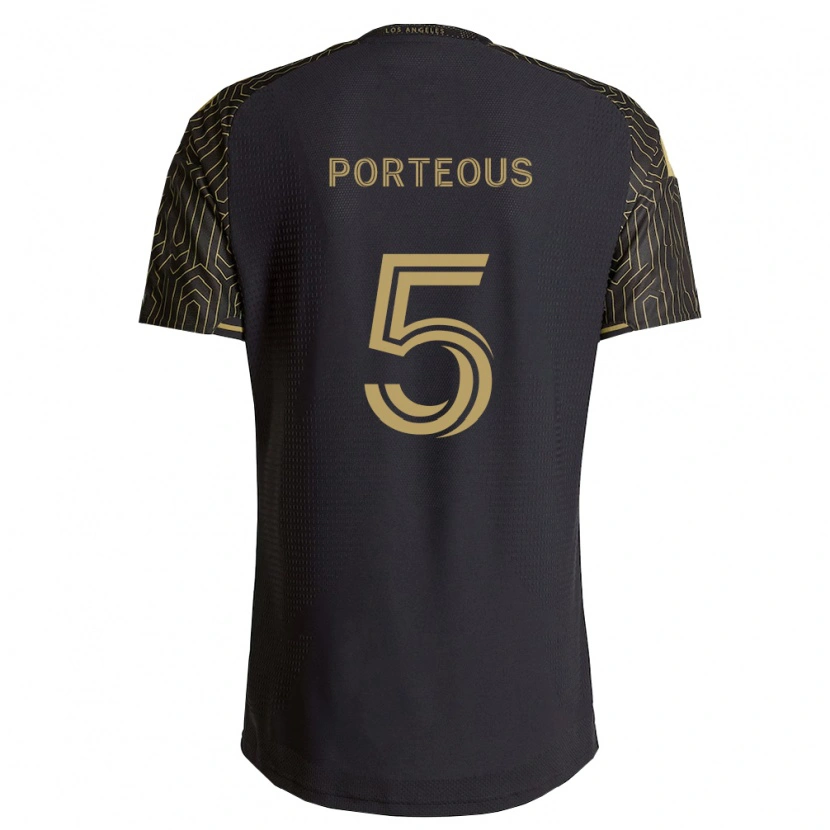 Danxen Kinder Ryan Porteous #5 Braun Schwarz Heimtrikot Trikot 2026/27 T-Shirt Österreich