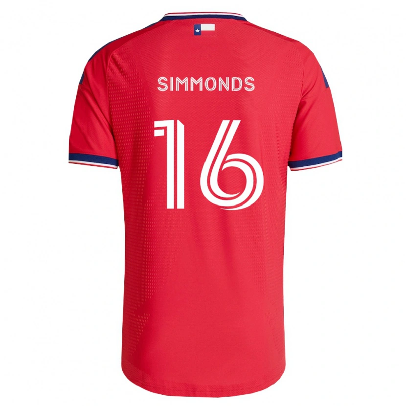 Danxen Kinder Nicholas Simmonds #16 Rot Blau Weiß Heimtrikot Trikot 2026/27 T-Shirt Österreich