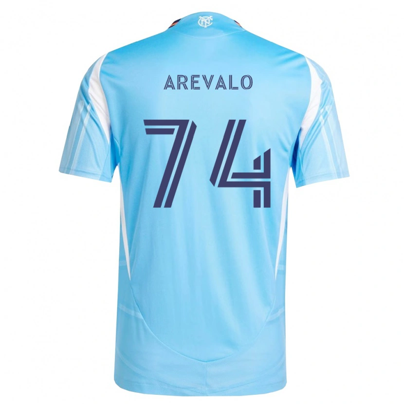 Danxen Kinder Ronny Arévalo #74 Himmelblau Weiß Heimtrikot Trikot 2026/27 T-Shirt Österreich