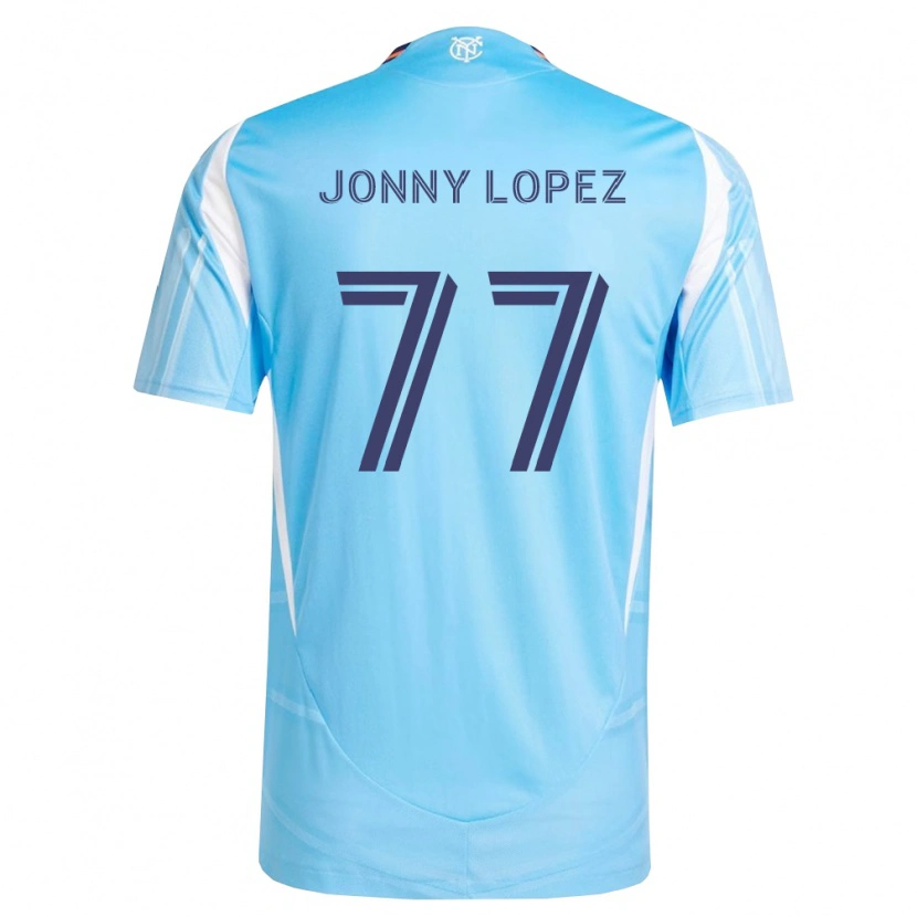 Danxen Kinder Jonny Lopez #77 Himmelblau Weiß Heimtrikot Trikot 2026/27 T-Shirt Österreich