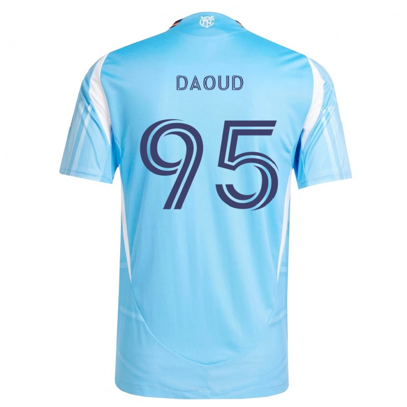 Danxen Kinder Rami Daoud #95 Himmelblau Weiß Heimtrikot Trikot 2026/27 T-Shirt Österreich
