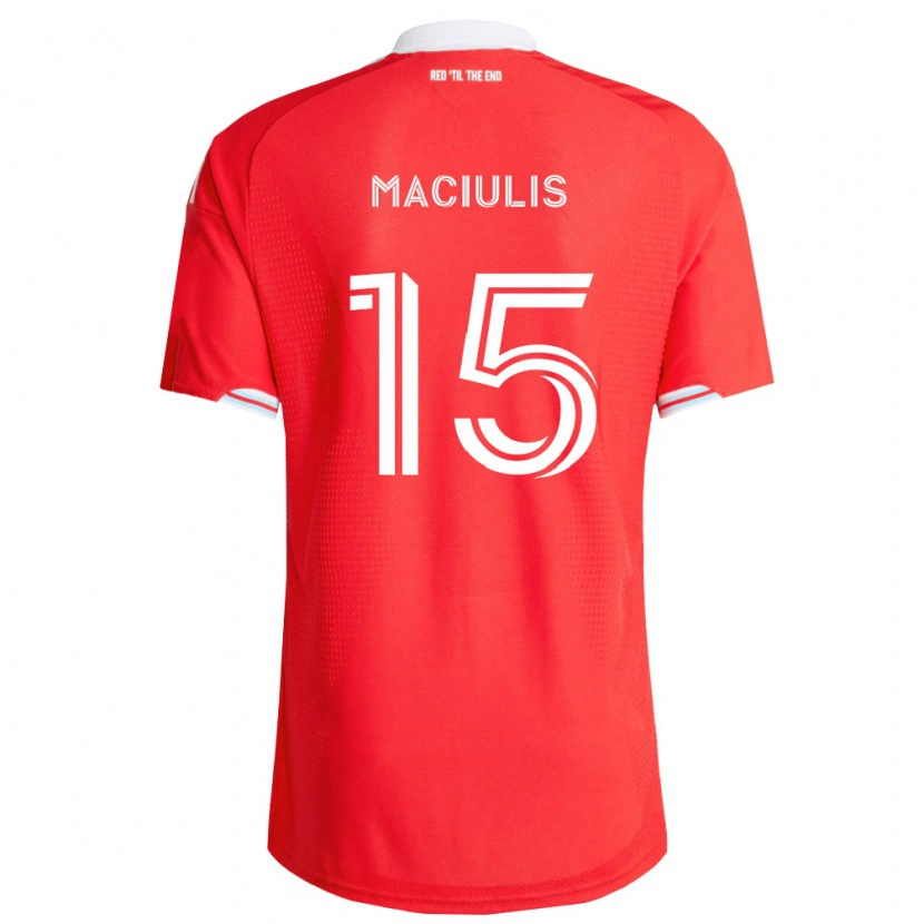 Danxen Kinder Matthew Maciulis #15 Rot Tiefblau Weiß Heimtrikot Trikot 2026/27 T-Shirt Österreich