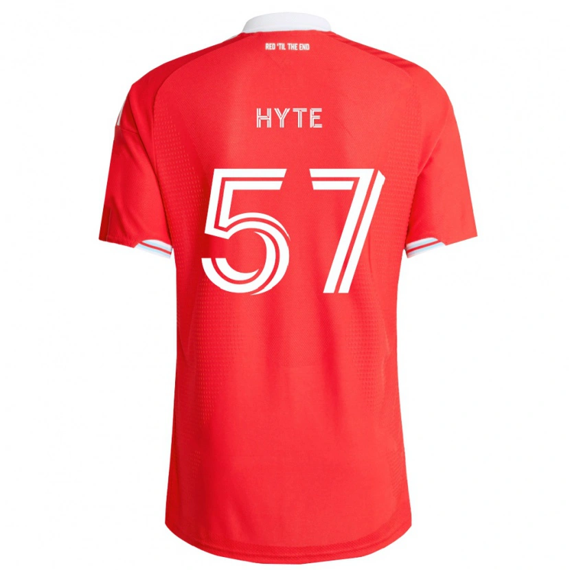 Danxen Kinder Darris Hyte #57 Rot Tiefblau Weiß Heimtrikot Trikot 2026/27 T-Shirt Österreich