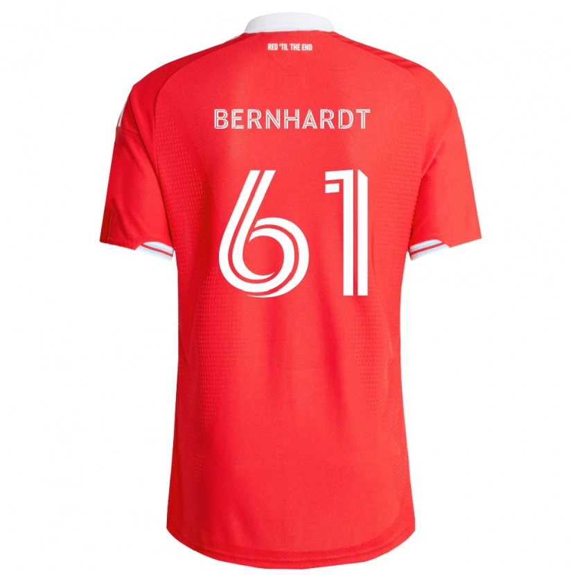 Danxen Kinder Harrison Bernhardt #61 Rot Tiefblau Weiß Heimtrikot Trikot 2026/27 T-Shirt Österreich