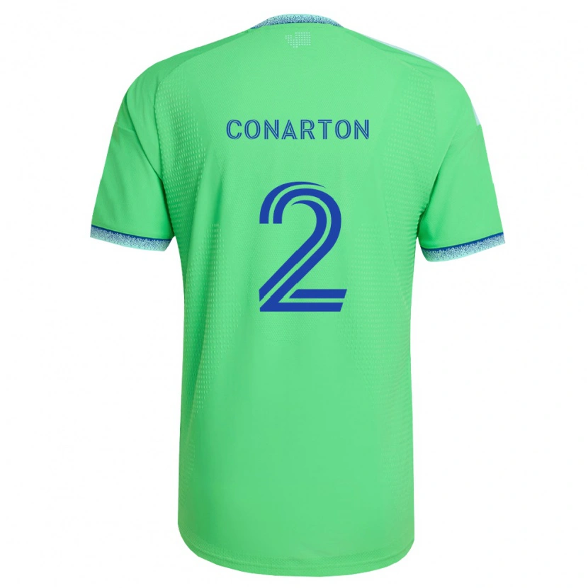Danxen Kinder Alyssa Conarton #2 Grün Hellblau Heimtrikot Trikot 2026/27 T-Shirt Österreich
