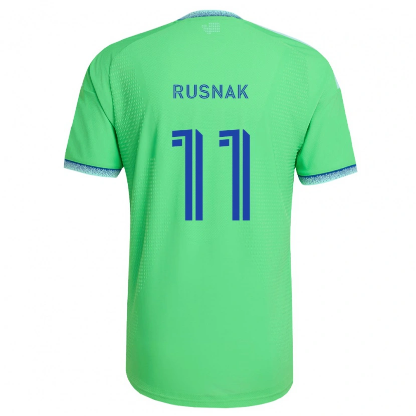 Danxen Kinder Albert Rusnák #11 Grün Hellblau Heimtrikot Trikot 2026/27 T-Shirt Österreich