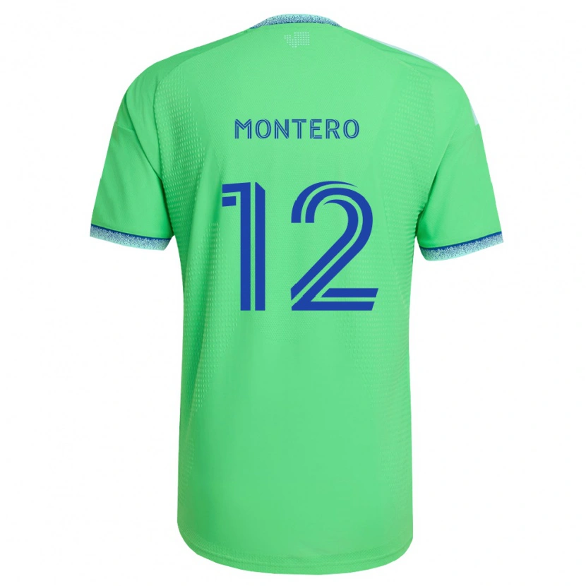 Danxen Kinder Fredy Montero #12 Grün Hellblau Heimtrikot Trikot 2026/27 T-Shirt Österreich