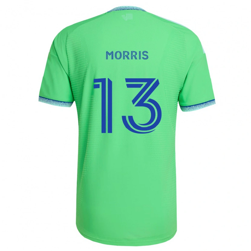 Danxen Kinder Jordan Morris #13 Grün Hellblau Heimtrikot Trikot 2026/27 T-Shirt Österreich