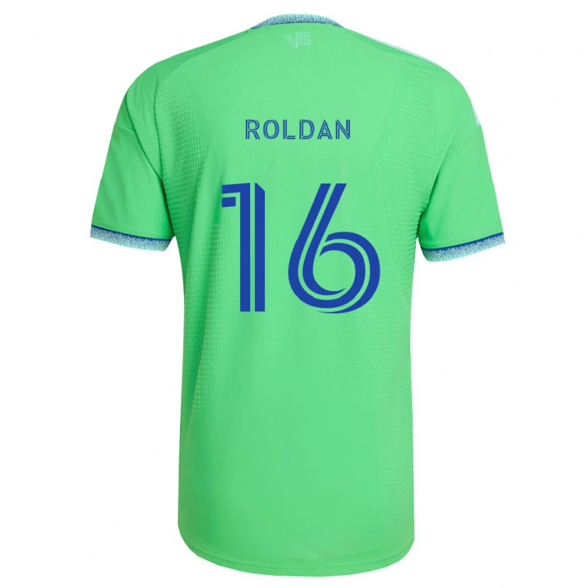 Danxen Kinder Álex Roldán #16 Grün Hellblau Heimtrikot Trikot 2026/27 T-Shirt Österreich
