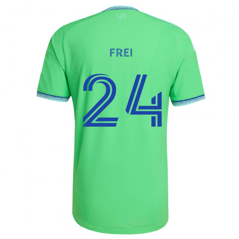 Danxen Kinder Stefan Frei #24 Grün Hellblau Heimtrikot Trikot 2026/27 T-Shirt Österreich