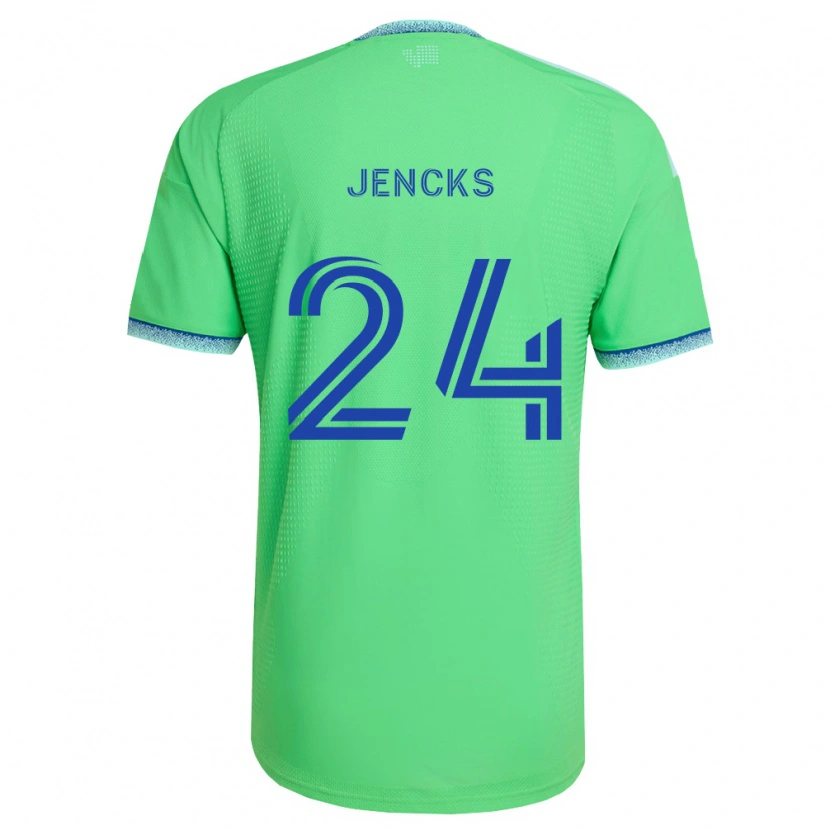 Danxen Kinder India Jencks #24 Grün Hellblau Heimtrikot Trikot 2026/27 T-Shirt Österreich