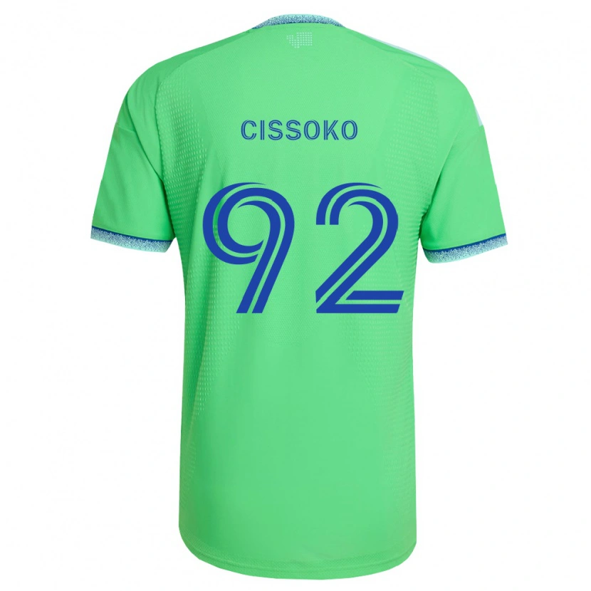 Danxen Kinder Abdoulaye Cissoko #92 Grün Hellblau Heimtrikot Trikot 2026/27 T-Shirt Österreich