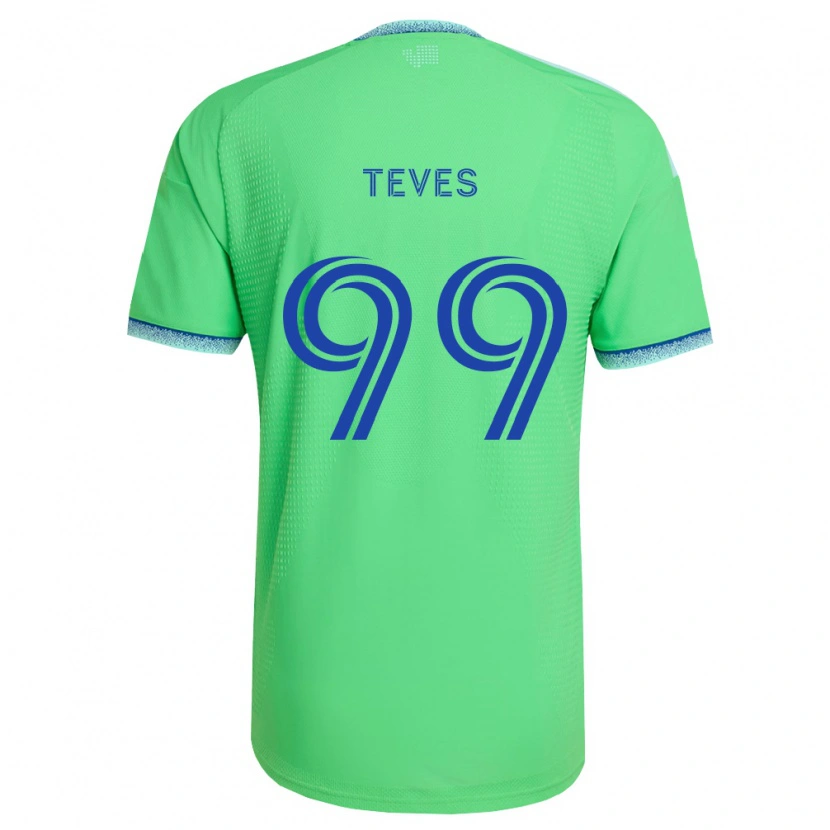 Danxen Kinder Dylan Teves #99 Grün Hellblau Heimtrikot Trikot 2026/27 T-Shirt Österreich