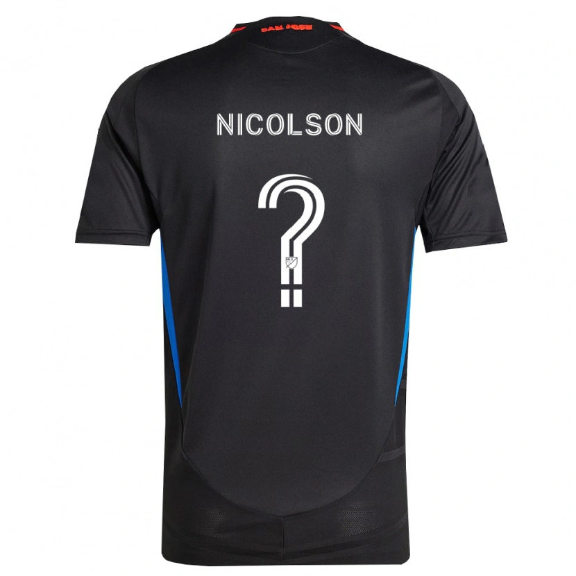 Danxen Kinder John Nicolson #0 Blau Weiß Schwarz Heimtrikot Trikot 2026/27 T-Shirt Österreich