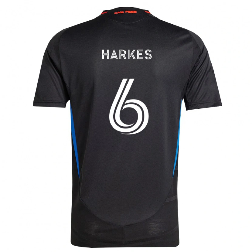 Danxen Kinder Ian Harkes #6 Blau Weiß Schwarz Heimtrikot Trikot 2026/27 T-Shirt Österreich