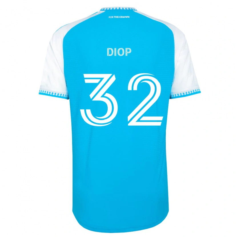 Danxen Kinder Hamady Diop #32 Himmelblau Weiß Schwarz Heimtrikot Trikot 2026/27 T-Shirt Österreich