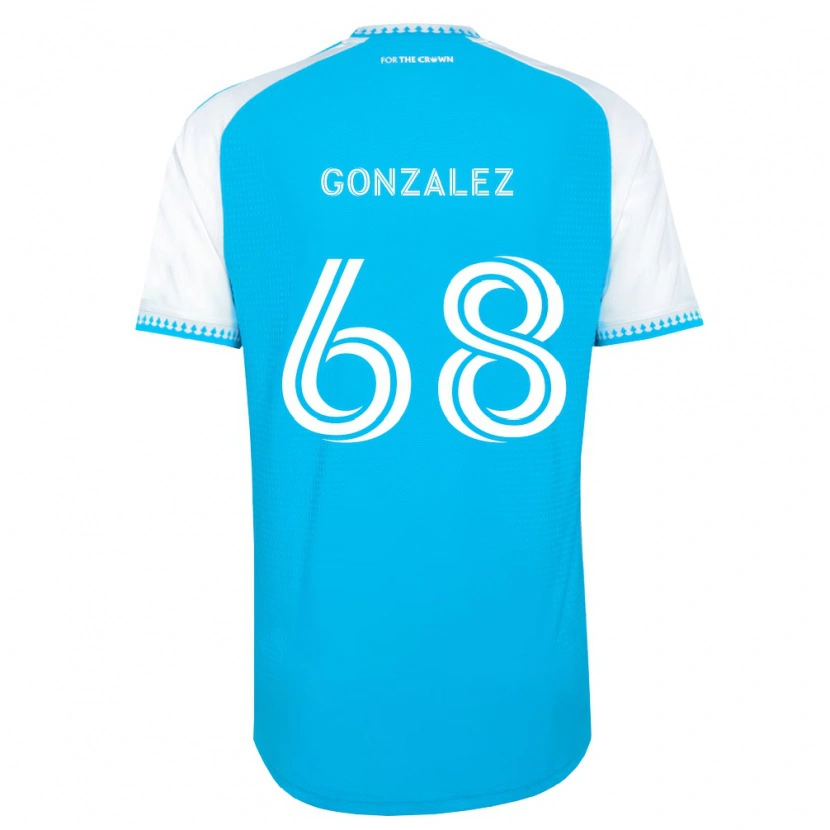 Danxen Kinder Carlos Gonzalez #68 Himmelblau Weiß Schwarz Heimtrikot Trikot 2026/27 T-Shirt Österreich