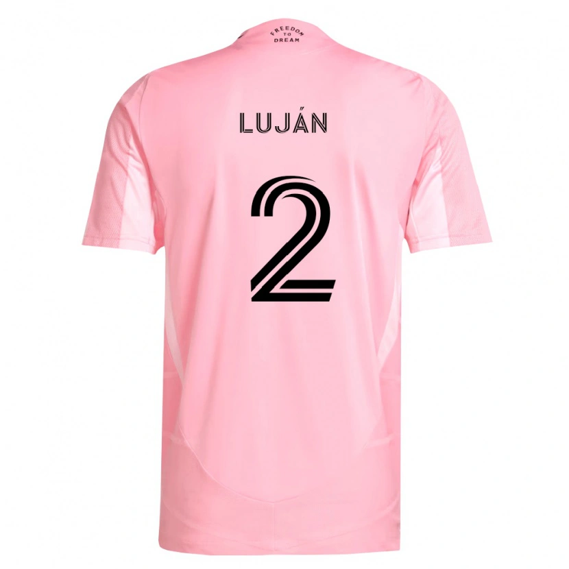 Danxen Kinder Gonzalo Luján #2 Pink Schwarz Heimtrikot Trikot 2026/27 T-Shirt Österreich