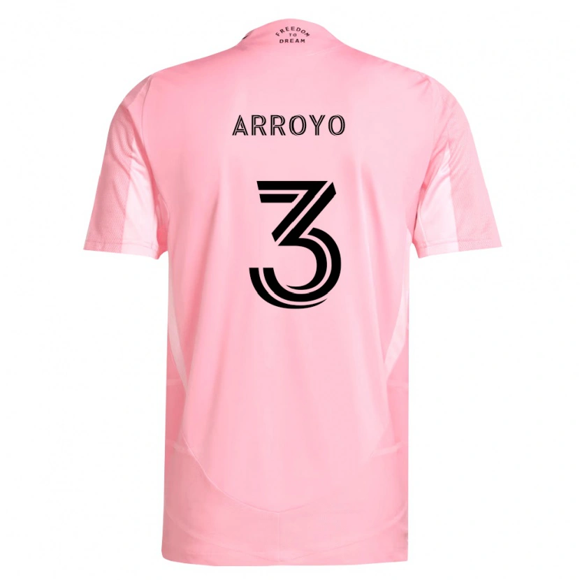 Danxen Kinder Dixon Arroyo #3 Pink Schwarz Heimtrikot Trikot 2026/27 T-Shirt Österreich