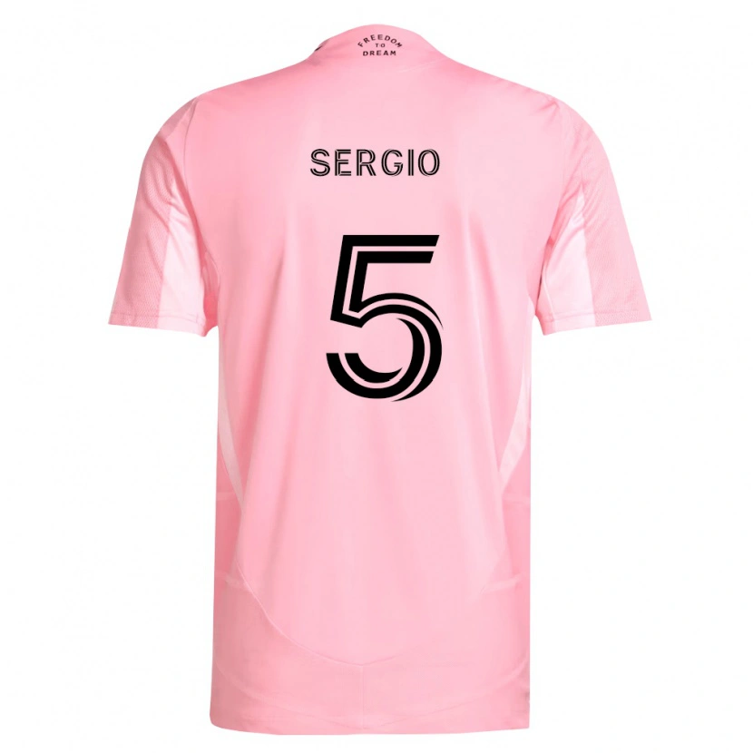 Danxen Kinder Sergio Busquets #5 Pink Schwarz Heimtrikot Trikot 2026/27 T-Shirt Österreich
