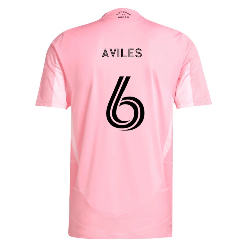 Danxen Kinder Tomás Avilés #6 Pink Schwarz Heimtrikot Trikot 2026/27 T-Shirt Österreich
