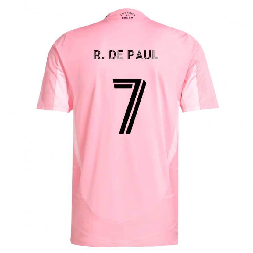 Danxen Kinder Rodrigo De Paul #7 Pink Schwarz Heimtrikot Trikot 2026/27 T-Shirt Österreich