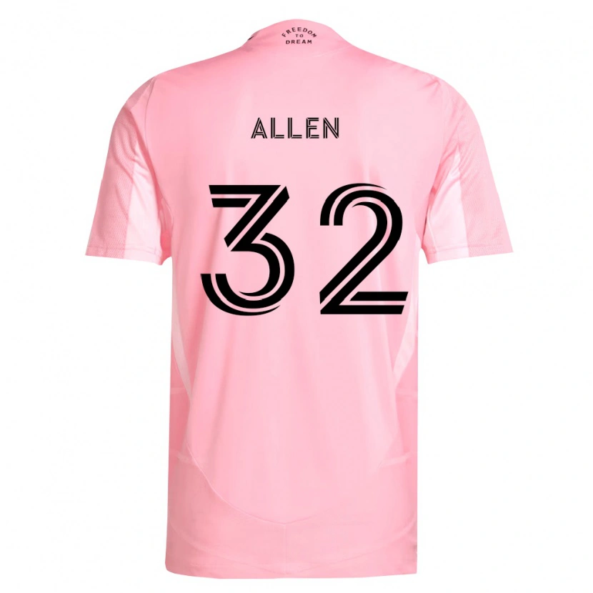 Danxen Kinder Noah Allen #32 Pink Schwarz Heimtrikot Trikot 2026/27 T-Shirt Österreich