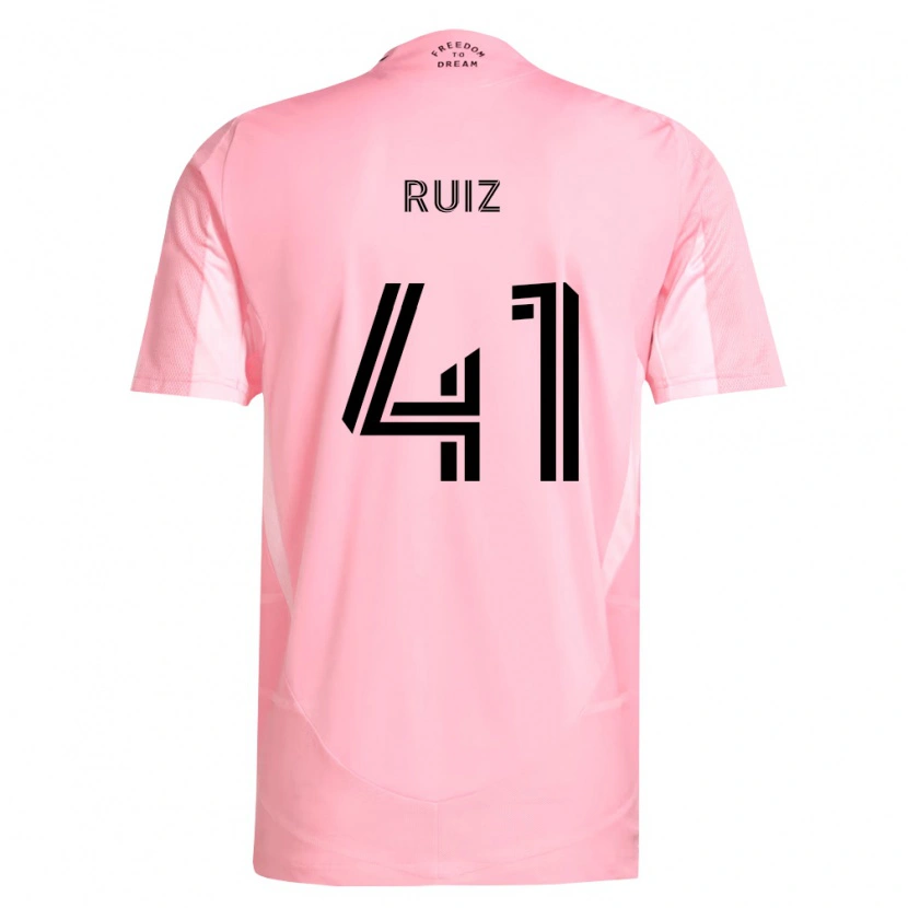 Danxen Kinder David Ruíz #41 Pink Schwarz Heimtrikot Trikot 2026/27 T-Shirt Österreich