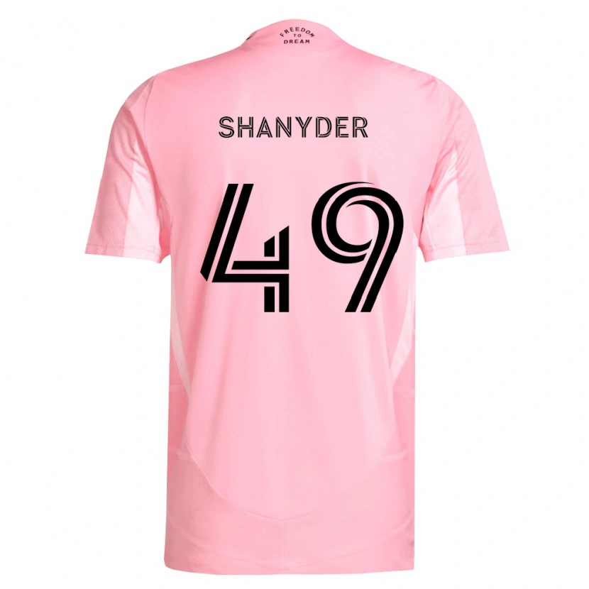 Danxen Kinder Shanyder Borgelin #49 Pink Schwarz Heimtrikot Trikot 2026/27 T-Shirt Österreich