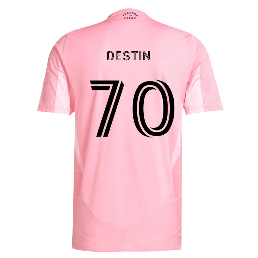 Danxen Kinder Bryan Destin #70 Pink Schwarz Heimtrikot Trikot 2026/27 T-Shirt Österreich