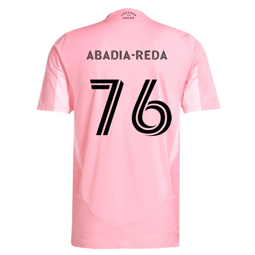 Danxen Kinder Ezequiel Abadia-Reda #76 Pink Schwarz Heimtrikot Trikot 2026/27 T-Shirt Österreich