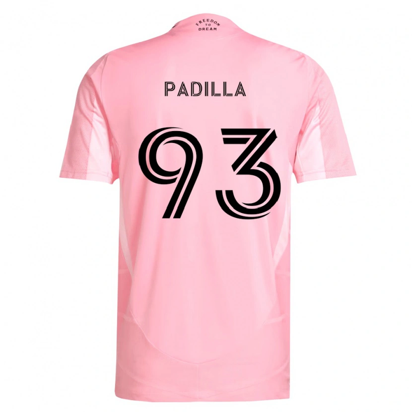 Danxen Kinder Leandro Padilla #93 Pink Schwarz Heimtrikot Trikot 2026/27 T-Shirt Österreich