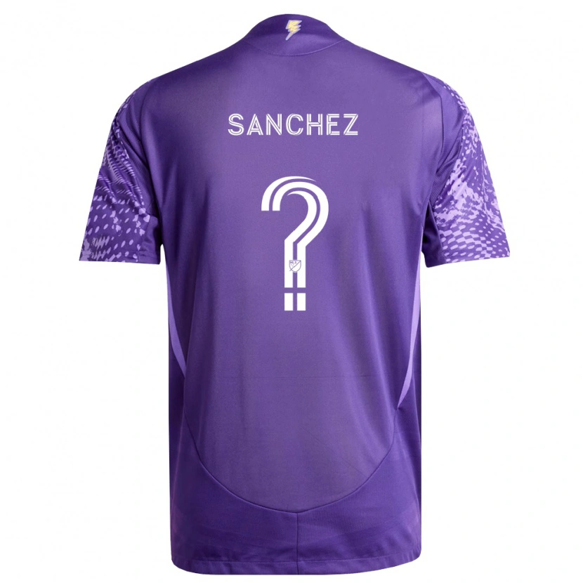 Danxen Kinder Fernando Sanchez #0 Violett Weiß Heimtrikot Trikot 2026/27 T-Shirt Österreich