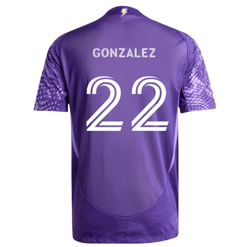 Danxen Kinder Gastón González #22 Violett Weiß Heimtrikot Trikot 2026/27 T-Shirt Österreich