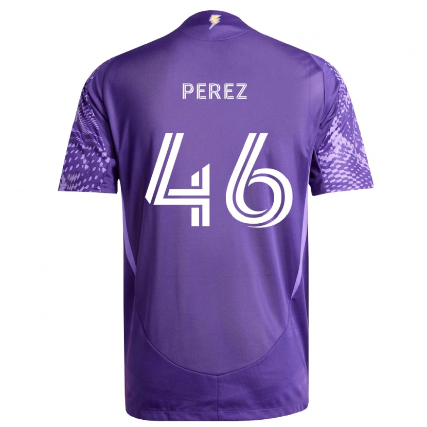 Danxen Kinder Franco Pérez #46 Violett Weiß Heimtrikot Trikot 2026/27 T-Shirt Österreich