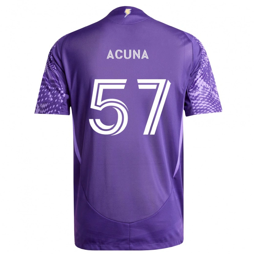 Danxen Kinder Cristofer Acuña #57 Violett Weiß Heimtrikot Trikot 2026/27 T-Shirt Österreich