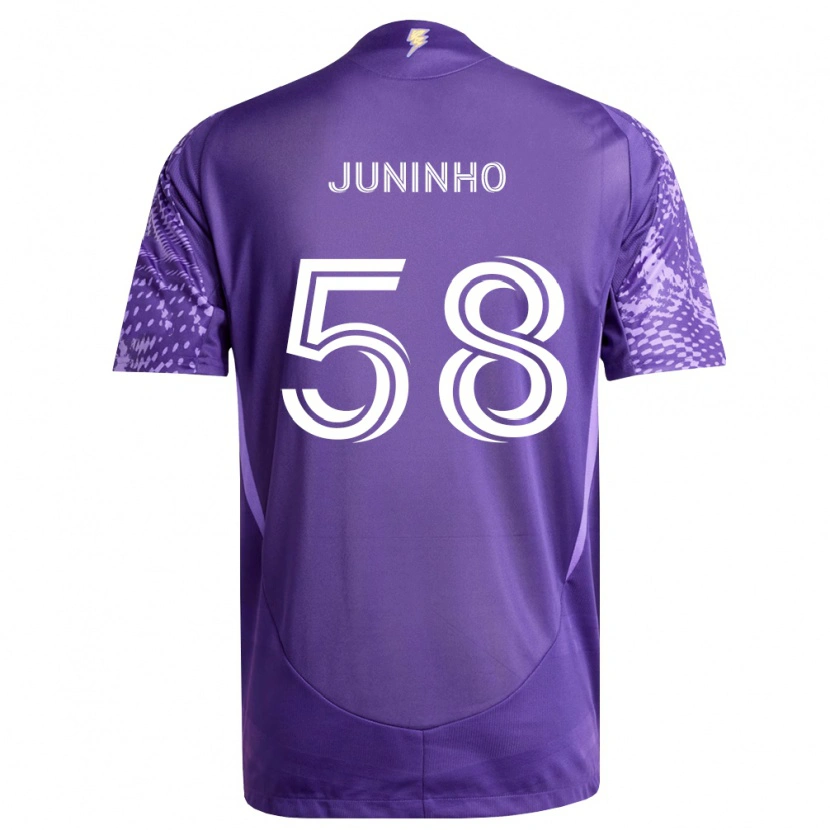 Danxen Kinder Juninho #58 Violett Weiß Heimtrikot Trikot 2026/27 T-Shirt Österreich