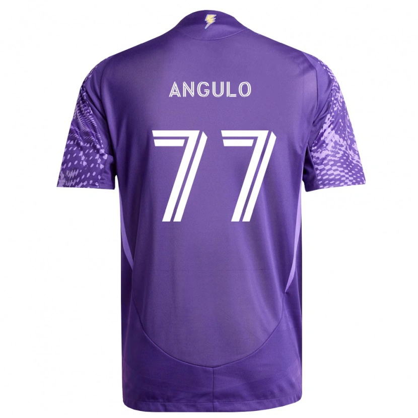 Danxen Kinder Iván Angulo #77 Violett Weiß Heimtrikot Trikot 2026/27 T-Shirt Österreich