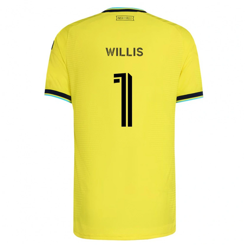 Danxen Kinder Joe Willis #1 Hellgelb Marineblau Heimtrikot Trikot 2026/27 T-Shirt Österreich