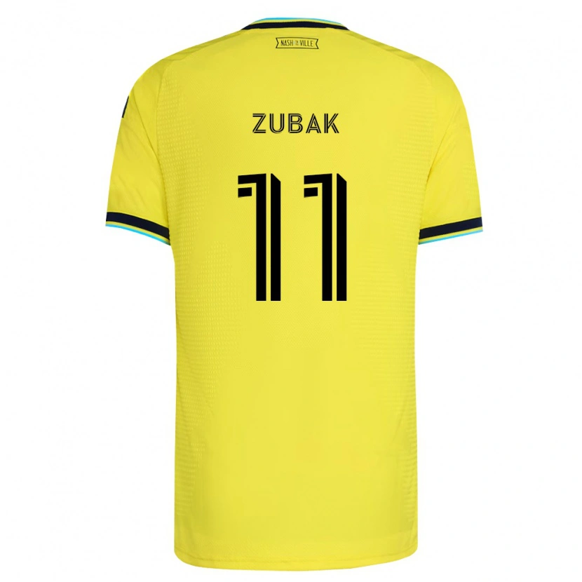 Danxen Kinder Ethan Zubak #11 Hellgelb Marineblau Heimtrikot Trikot 2026/27 T-Shirt Österreich