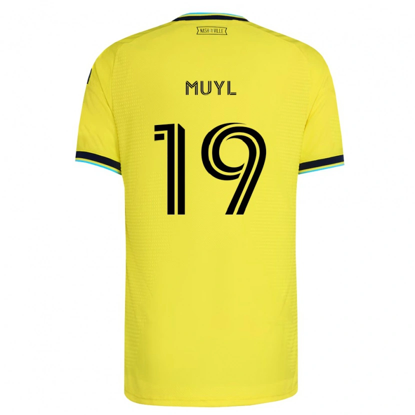 Danxen Kinder Alex Muyl #19 Hellgelb Marineblau Heimtrikot Trikot 2026/27 T-Shirt Österreich