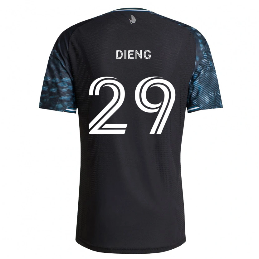 Danxen Kinder Mamadou Dieng #29 Schwarz Weiß Heimtrikot Trikot 2026/27 T-Shirt Österreich