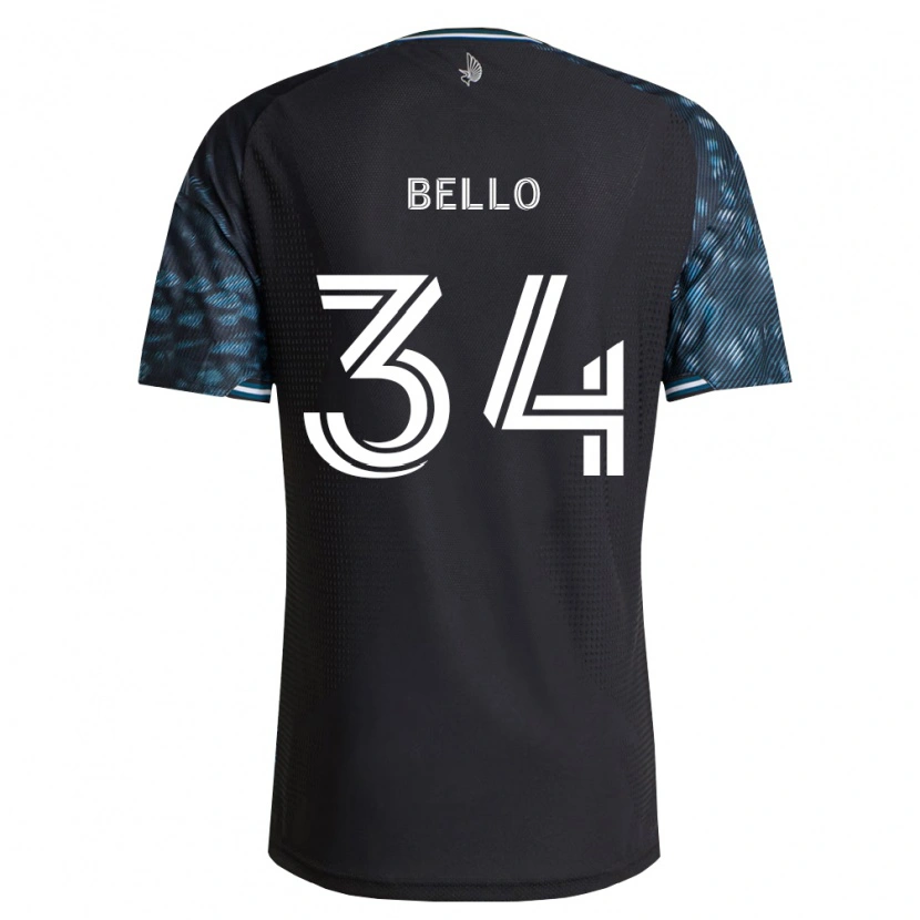 Danxen Kinder Zaydan Bello #34 Schwarz Weiß Heimtrikot Trikot 2026/27 T-Shirt Österreich