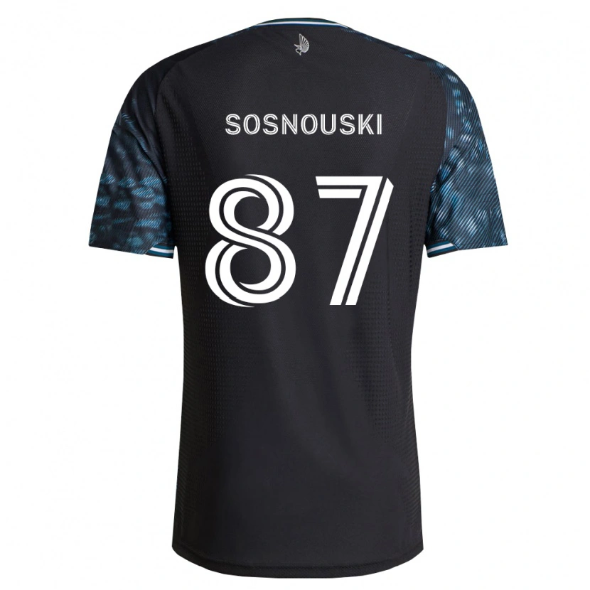Danxen Kinder Justin Sosnouski #87 Schwarz Weiß Heimtrikot Trikot 2026/27 T-Shirt Österreich
