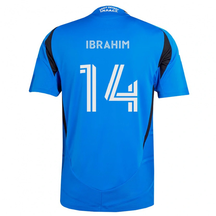 Danxen Kinder Sunusi Ibrahim #14 Blau Weiß Schwarz Heimtrikot Trikot 2026/27 T-Shirt Österreich