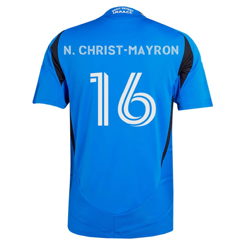 Danxen Kinder Brou Aya N'ta Christ-Mayron #16 Blau Weiß Schwarz Heimtrikot Trikot 2026/27 T-Shirt Österreich