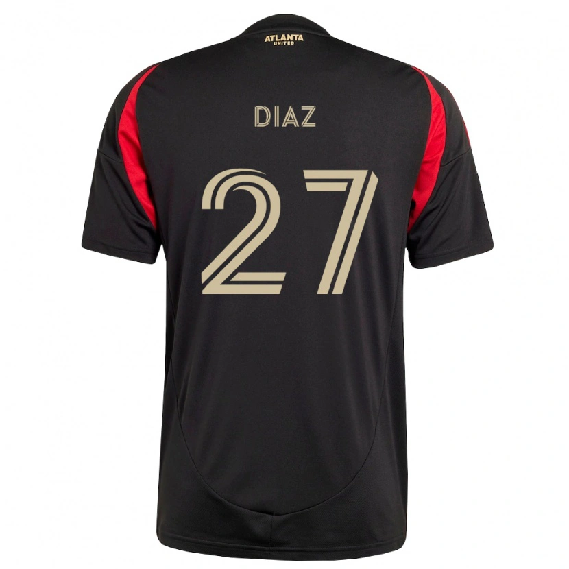 Danxen Kinder Paulo Díaz #27 Schwarz Rot Heimtrikot Trikot 2026/27 T-Shirt Österreich