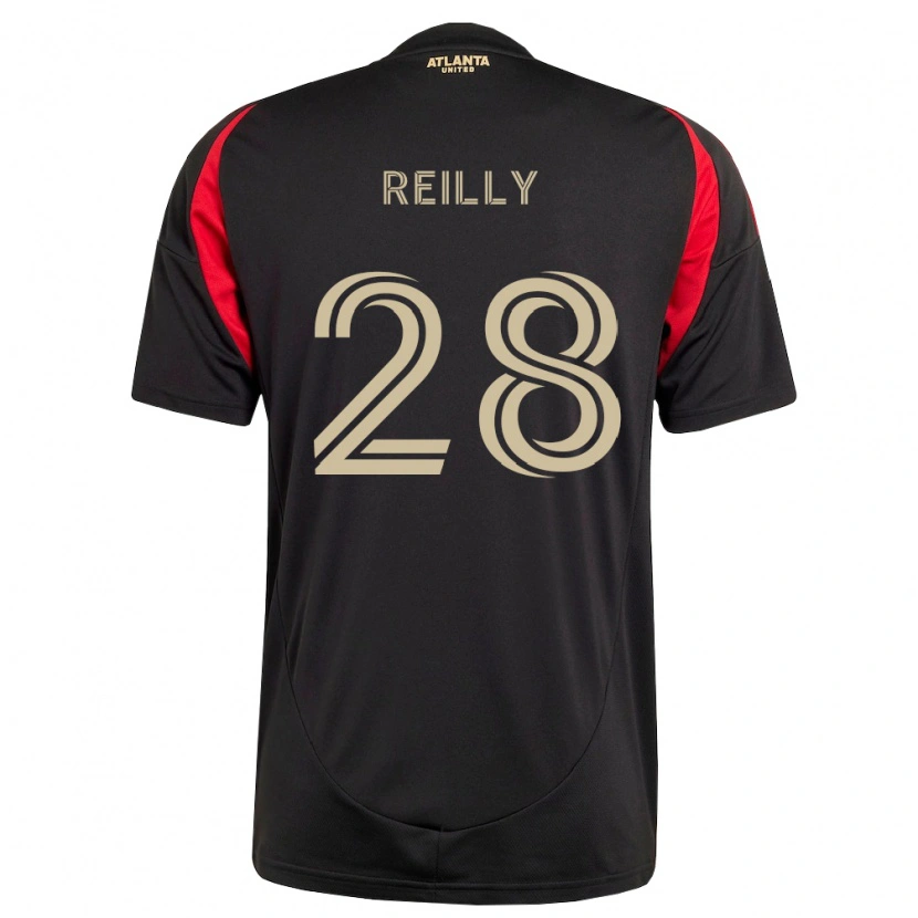 Danxen Kinder Will Reilly #28 Schwarz Rot Heimtrikot Trikot 2026/27 T-Shirt Österreich