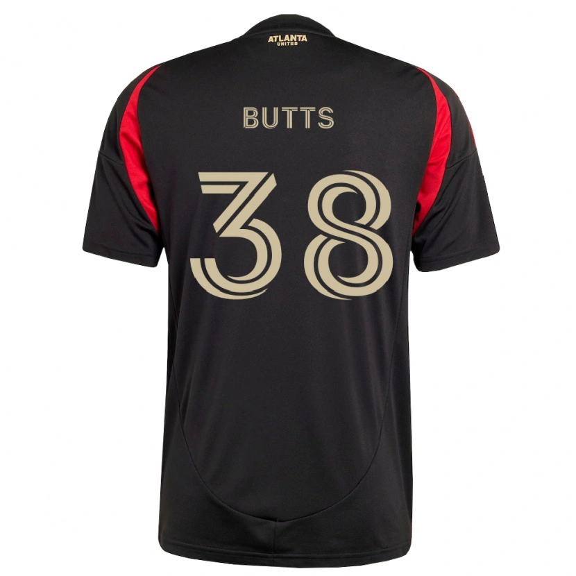 Danxen Kinder Liam Butts #38 Schwarz Rot Heimtrikot Trikot 2026/27 T-Shirt Österreich