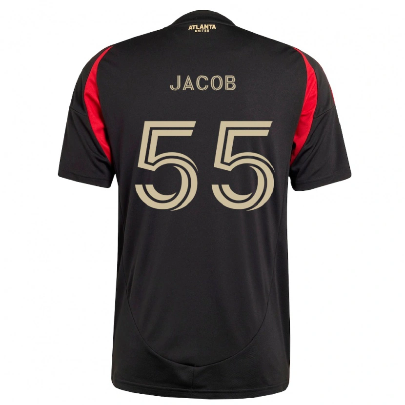 Danxen Kinder Tomás Jacob #55 Schwarz Rot Heimtrikot Trikot 2026/27 T-Shirt Österreich